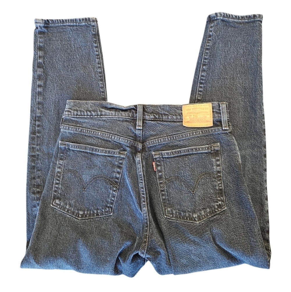 Levi's Wedgie Denim Jean Light Black Button Fly Womens
